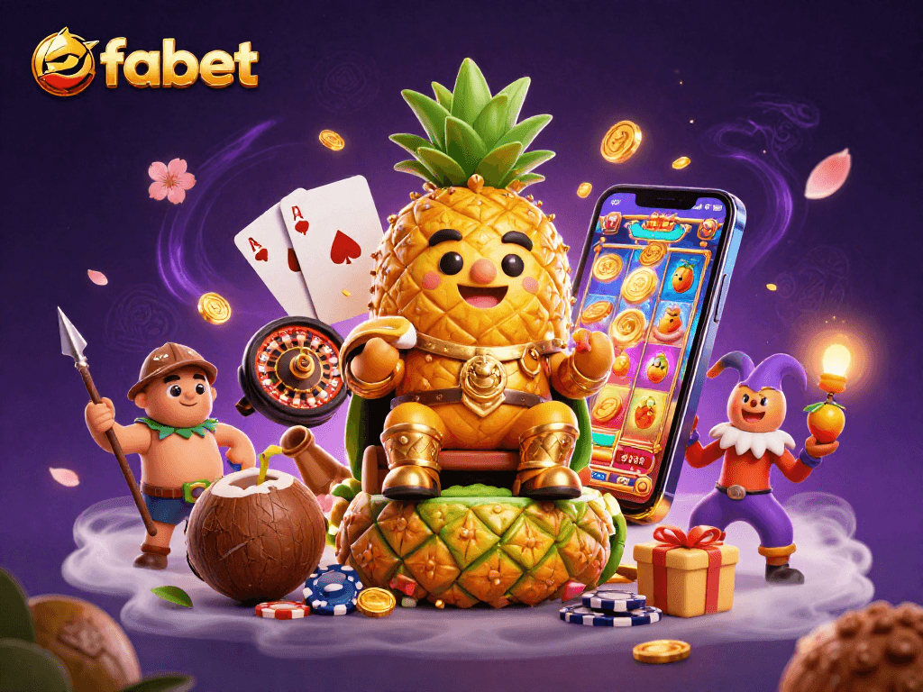 Experience fabet’s vibrant gaming scene with the pineapple king and dynamic slot action.