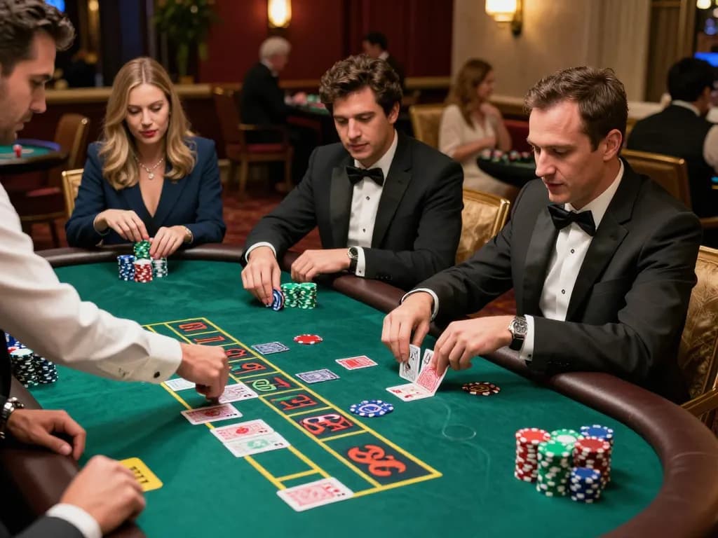 Experience vin 88 with exciting blackjack gameplay at a luxurious casino.