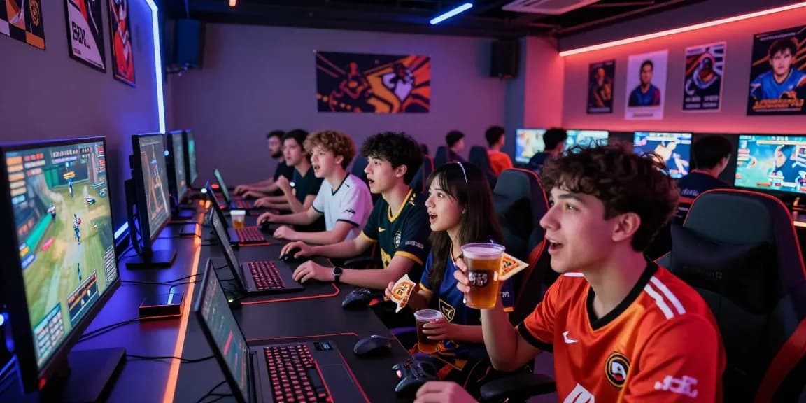 Exciting e-sports betting environment with friends enjoying Winbox ekor in 2026.