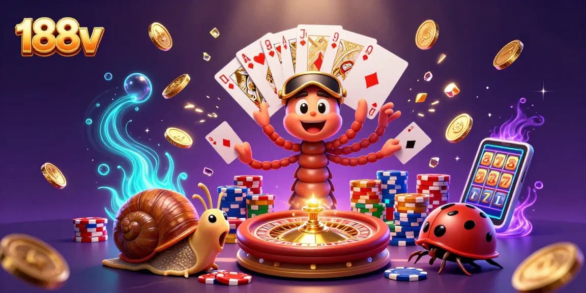 Engage with thrilling casino action at 188v, where excitement takes center stage amidst colorful chips and captivating games.