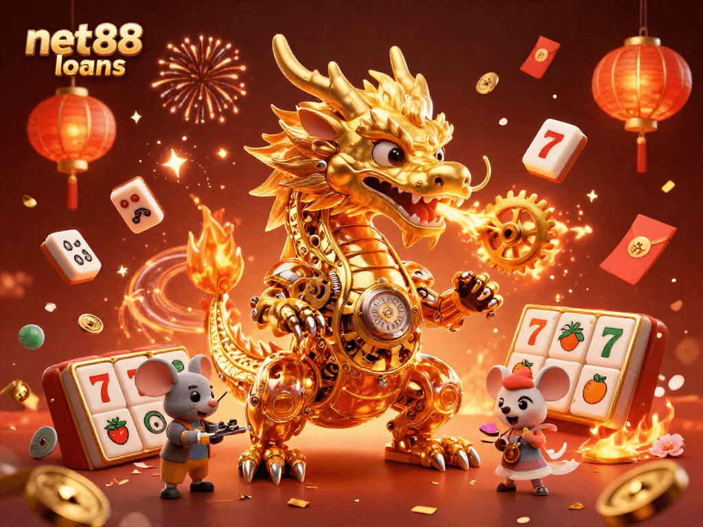 Engage in winning strategies with net88 loans in this vibrant casino scene filled with excitement.