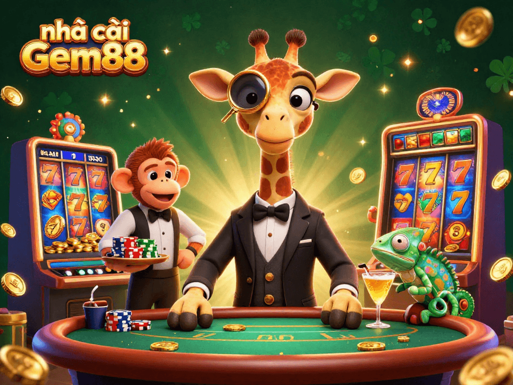 Engage in азартные викторины with nhà cái Gem88 as you enjoy vibrant slot machines and a lively casino atmosphere.