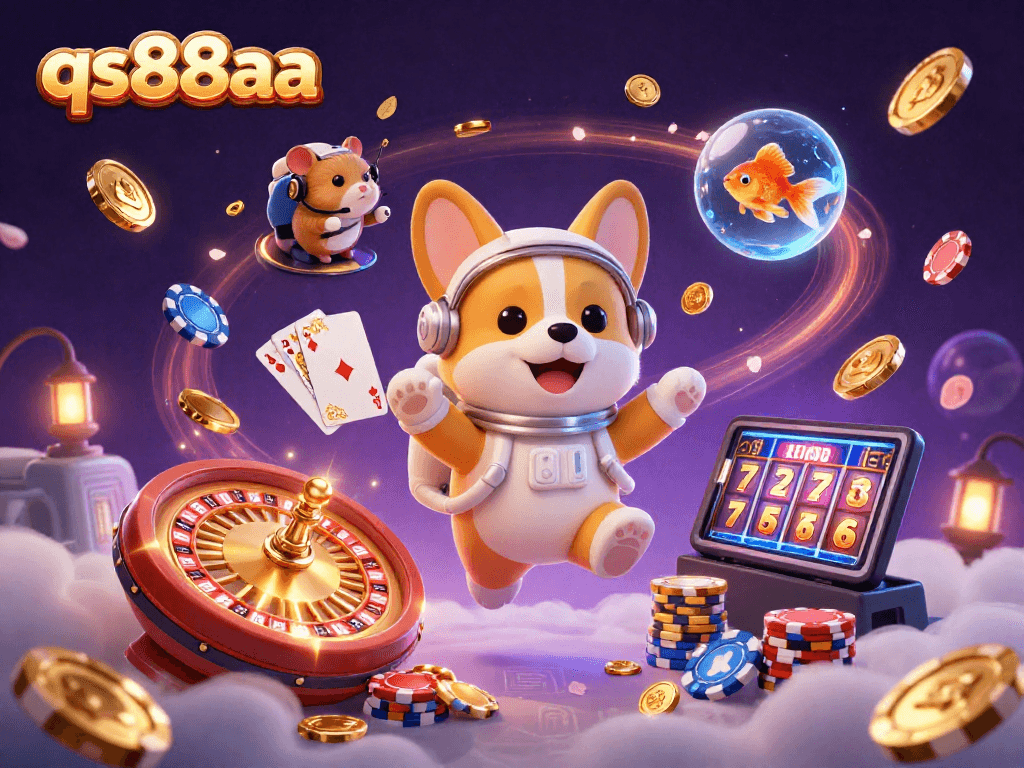 Experience thrilling moments at qs88aa with the animated casino in space, featuring unique characters and gambling elements.