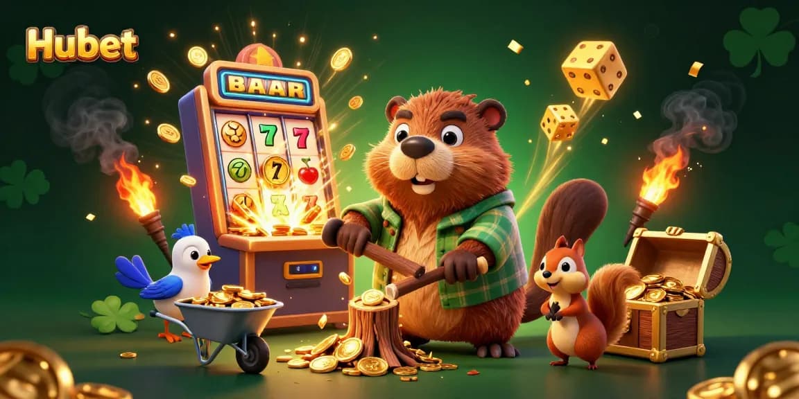 Experience winning with Hubet's thrilling gold rain and dynamic casino elements.