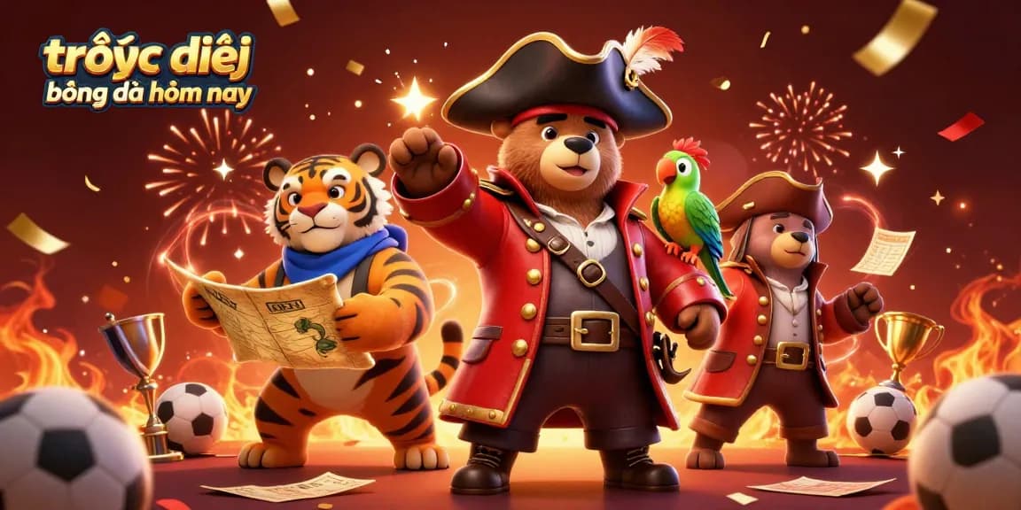 Engage with trực tiếp bóng đá hôm nay by exploring vibrant 3D scene featuring lively sports characters.