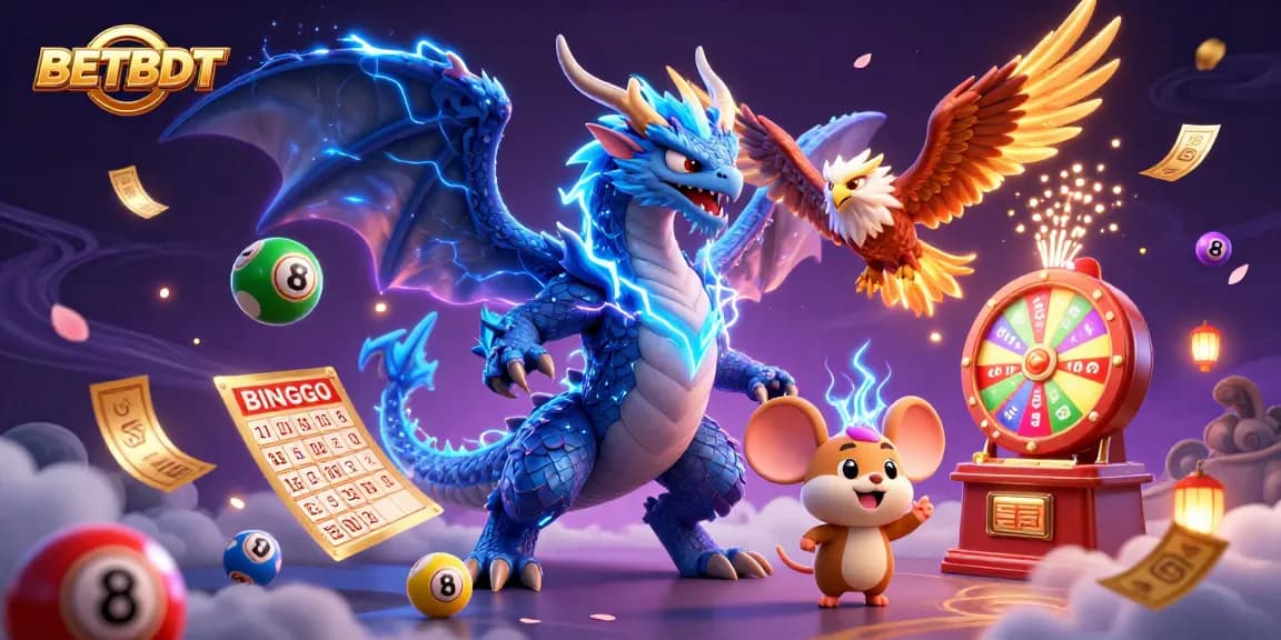 Engage with BETBDT's thrilling 3D casino world filled with exciting lottery elements and vivid characters.