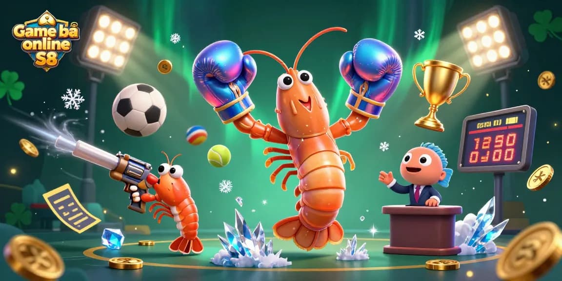 Game bài online S8 showcases thrilling action with vivid 3D characters and dynamic gambling elements.