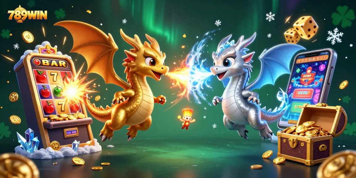 Experience thrilling moments at 789WIN with dynamic casino illustrations showcasing jackpots and excitement.