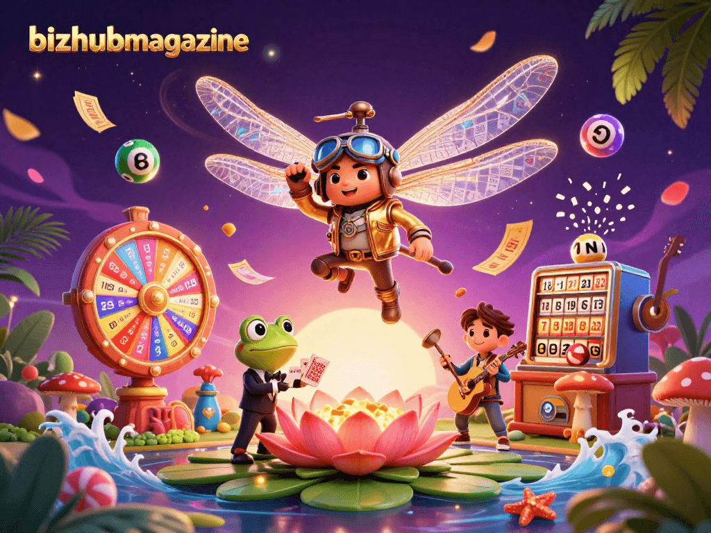 Engage with the excitement of gambling at bizhubmagazine's vibrant lily pad casino scene.