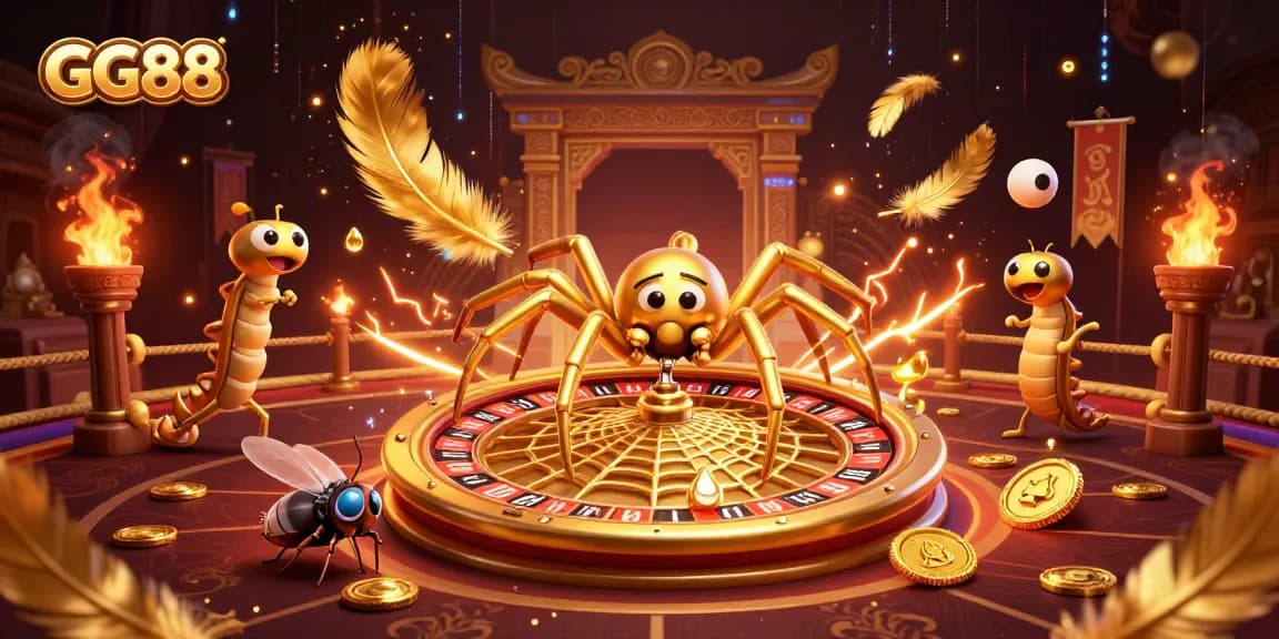 Experience thrilling bets and golden wins at GG88 with this captivating scene full of casino excitement.