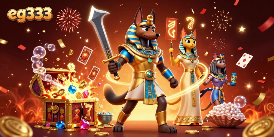 Experience exhilarating gameplay with eg333's spectacular slot game elements and dynamic 3D characters in action.