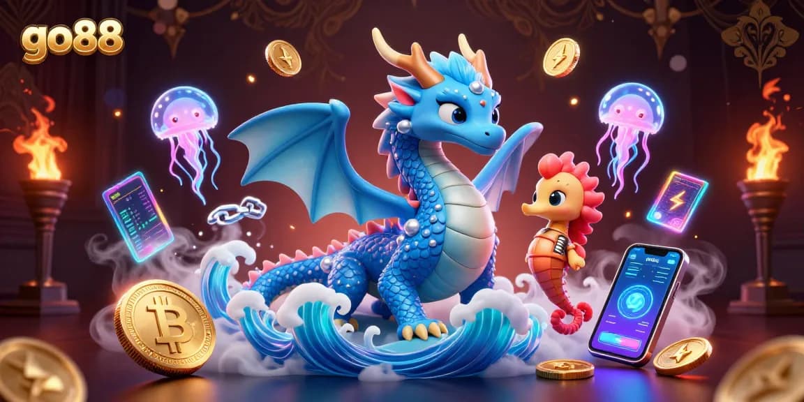 Experience thrilling gameplay with go88’s mystical ocean dragon and vibrant crypto elements.