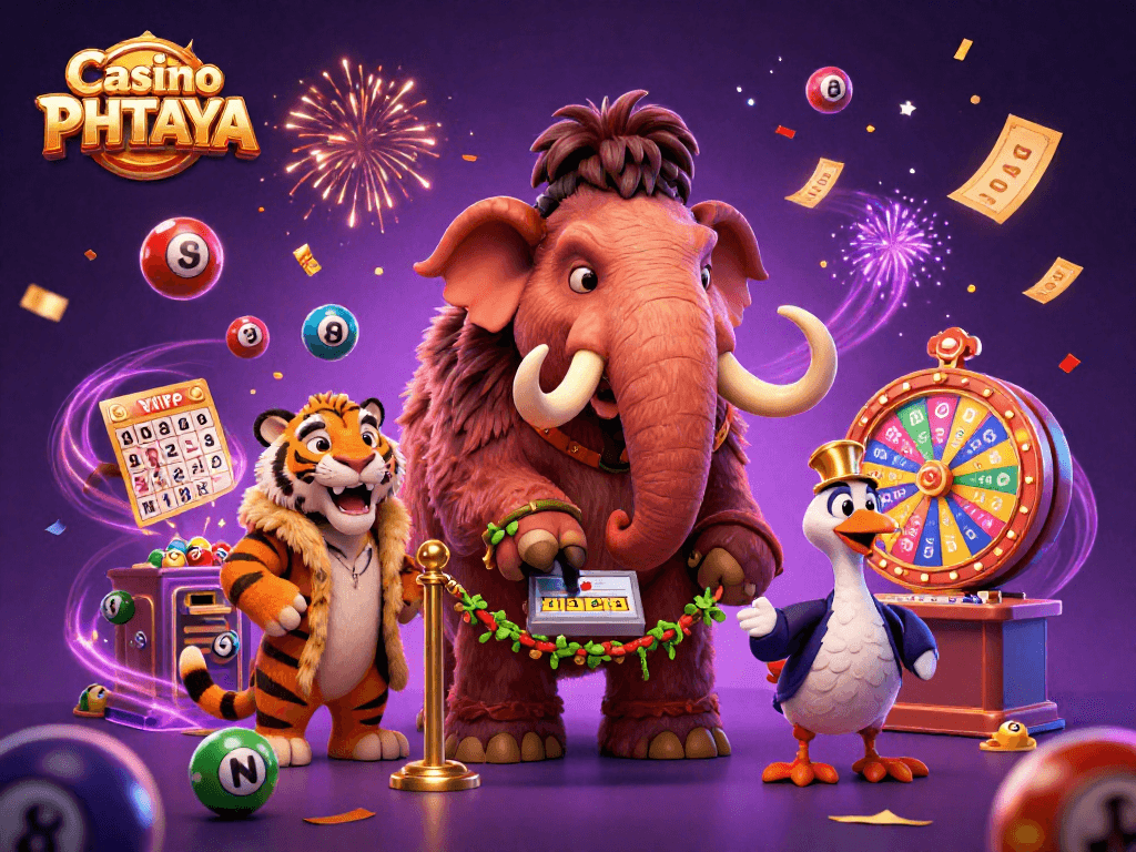Experience Casino PHTAYA through a vibrant scene with engaging characters and dynamic game elements.
