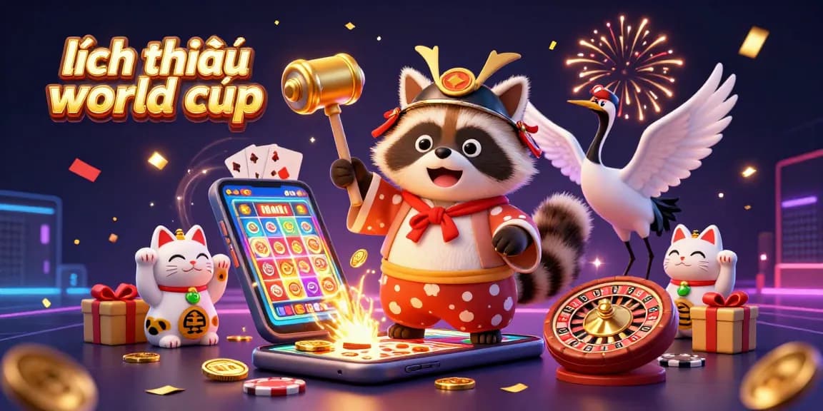 Experience the excitement of lịch thi đấu world cup with cheerful characters and vibrant casino elements.