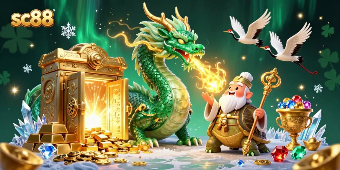 Engage in thrilling gameplay with the enchanting sc88 emerald dragon and mystical fortune elements.