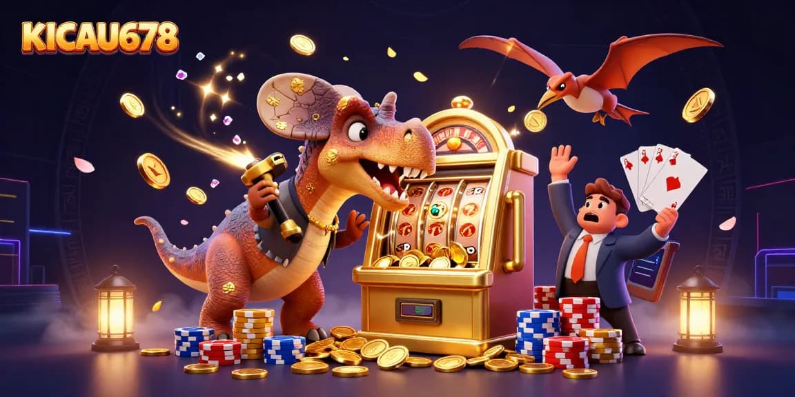 KICAU678 delivers epic slot machine action with dynamic dinosaurs and casino thrills