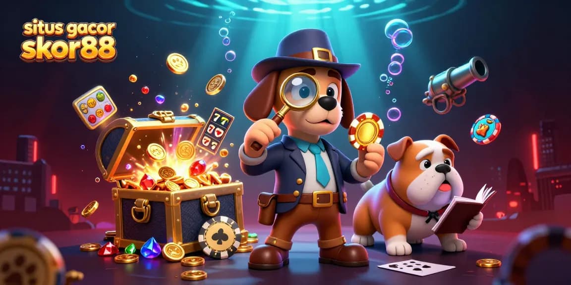 Engage in thrilling gameplay at situs gacor skor88 with slot reels and golden poker clues