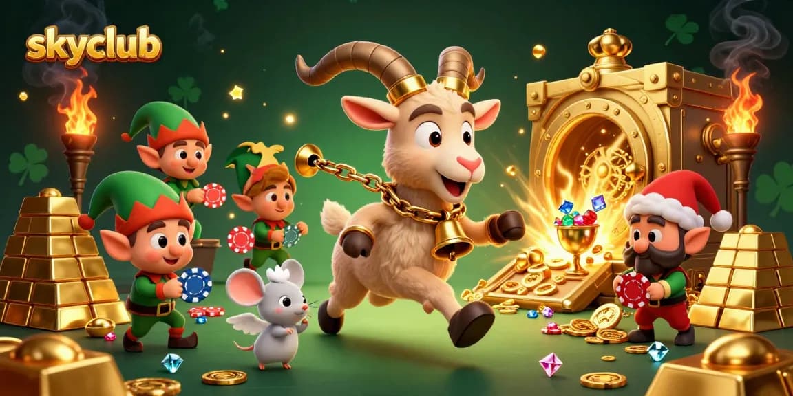 Experience the dynamic gaming excitement at skyclub with 3D characters and rich casino elements.