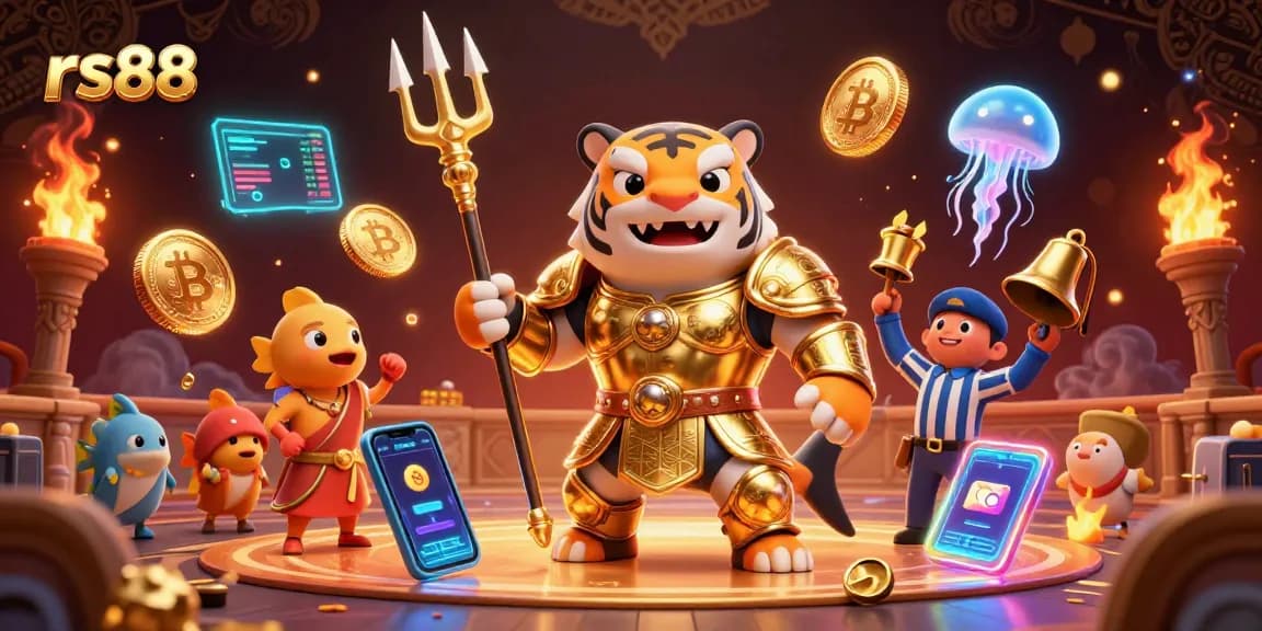 Engage with rs88 to immerse in a 3D casino adventure featuring vibrant characters and elements.