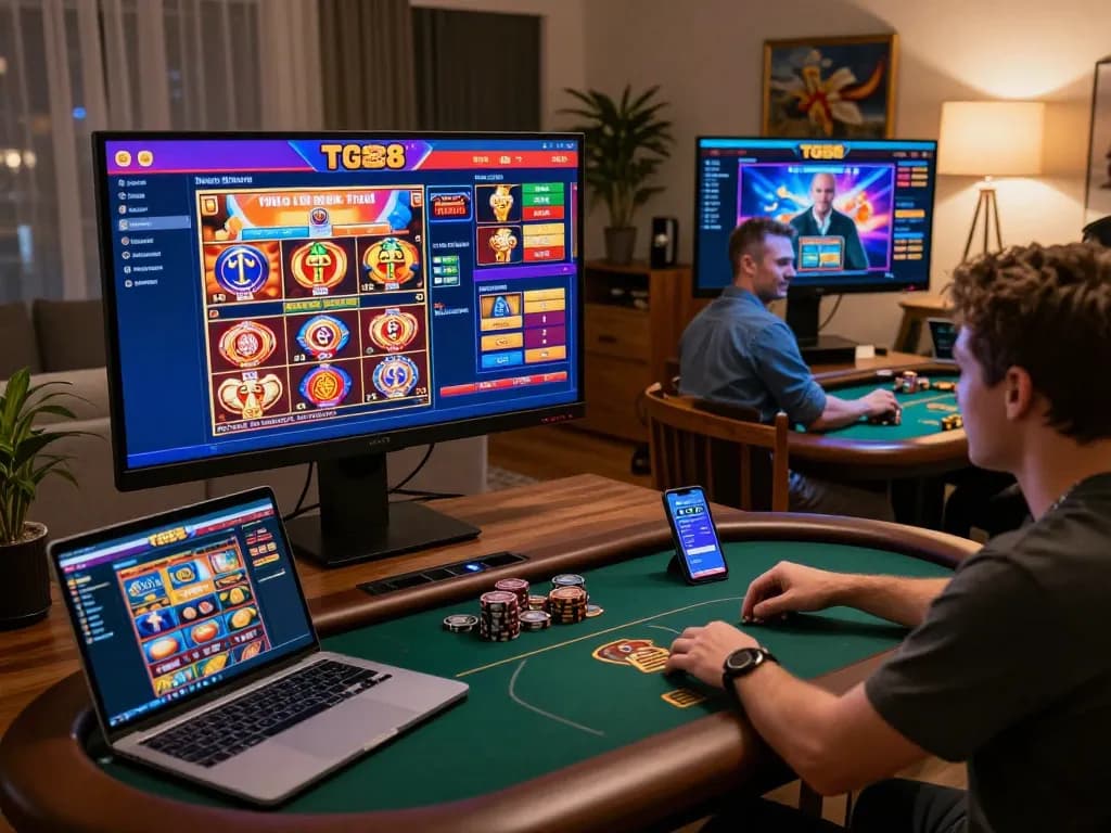 Engage in thrilling online gaming with TG88's live dealer experiences and vibrant game options