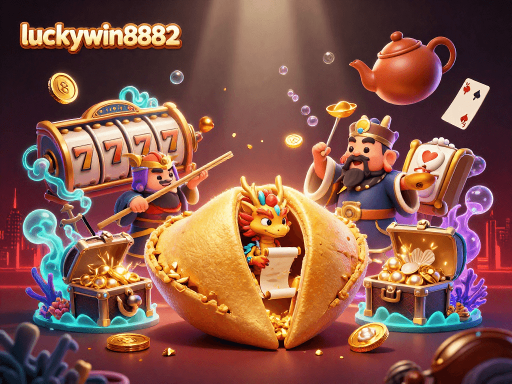 Experience thrilling gameplay with luckywin8882 as you engage with dynamic slot elements and golden treasures.