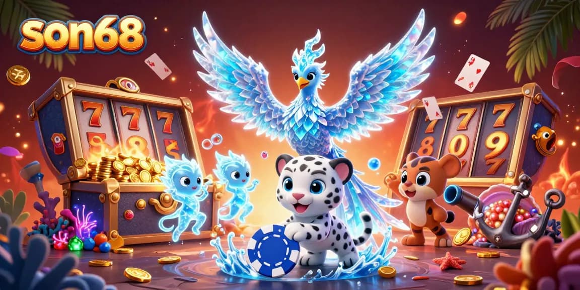 Experience thrilling gameplay with son68's captivating ice-themed casino adventure.