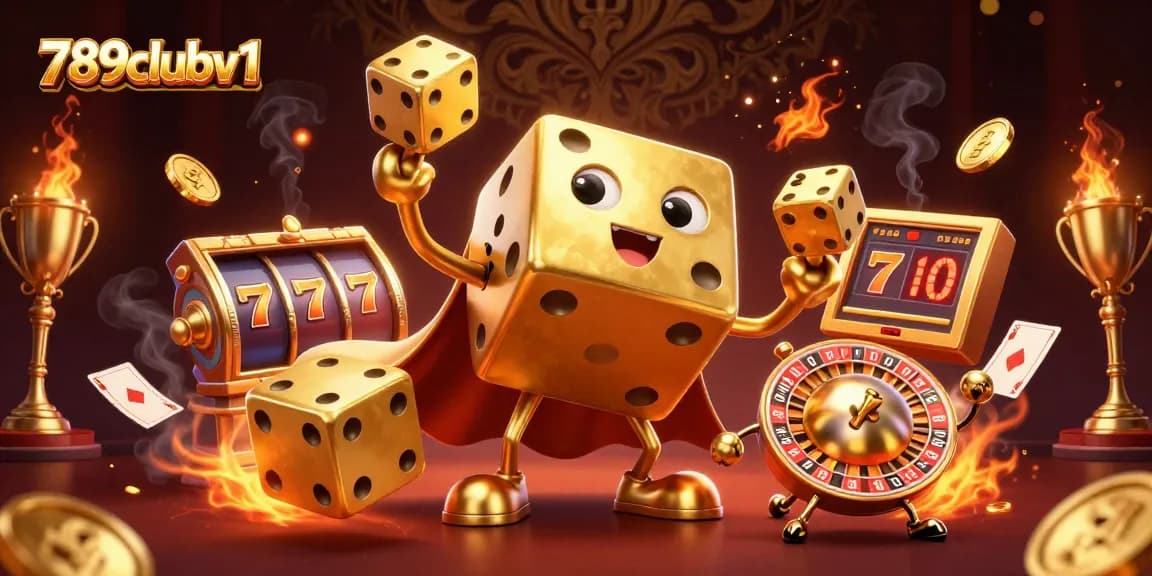 Unleash your luck with 789clubv1's golden dice golem and dynamic casino elements.
