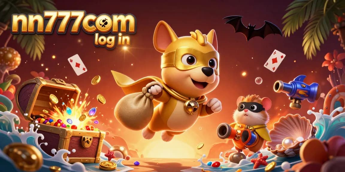 Join the action at nn777com log in with our vibrant casino illustration showcasing thrilling gaming elements.