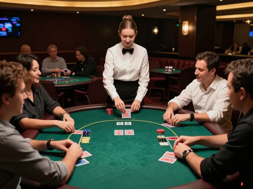 B52 Club live dealer poker game action with players engaged in strategy and excitement