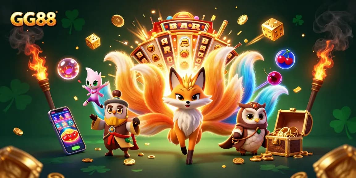 Experience thrilling wins at GG88 with vibrant slots and dynamic gaming characters.