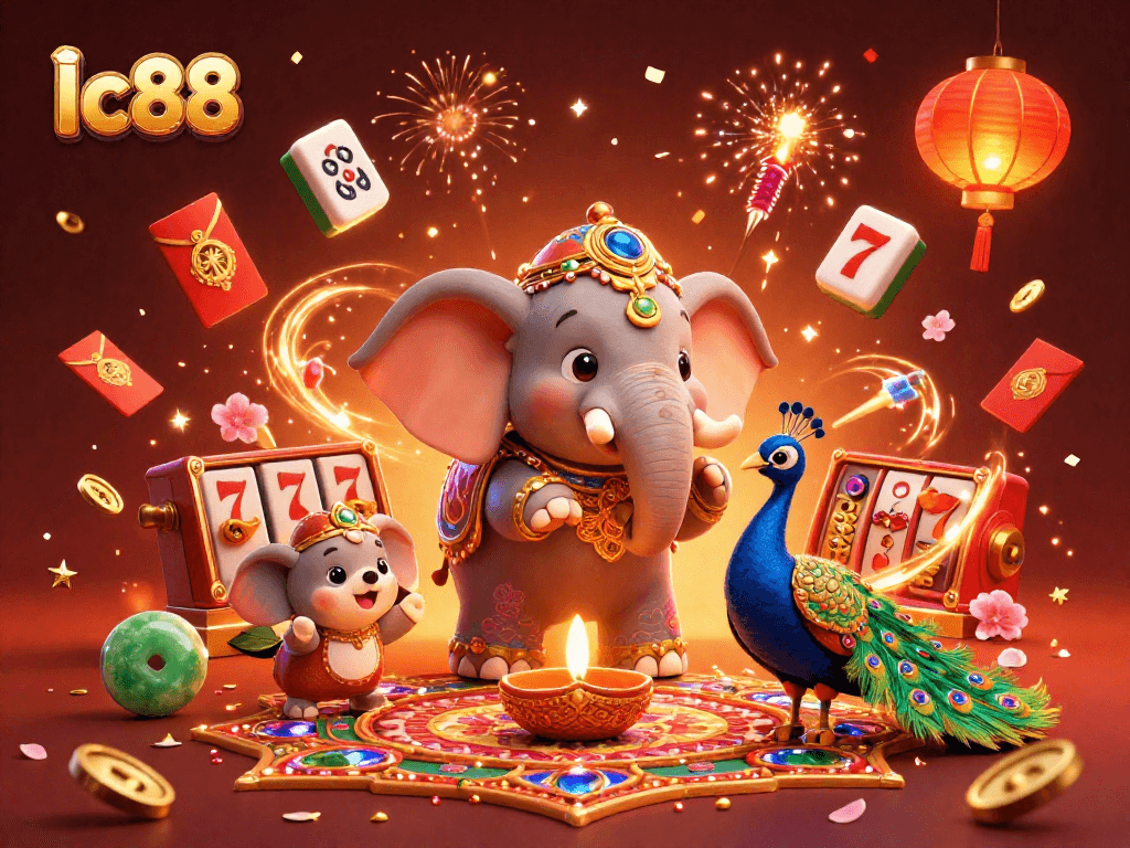 Experience the excitement of lc88 gaming with vibrant characters and dynamic slots elements.