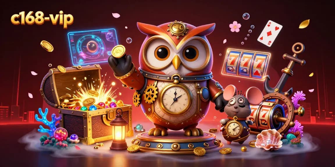 Experience thrilling gameplay with c168-vip featuring cartoon characters and vibrant casino elements.