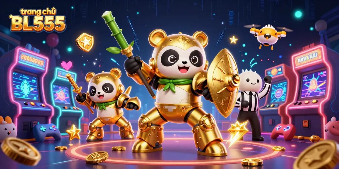 Experience the excitement at trang chủ BL555 with vibrant 3D gaming action and colorful casino elements.