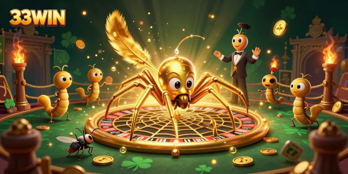Experience thrilling betting excitement at 33WIN with a vibrant roulette-themed scene.