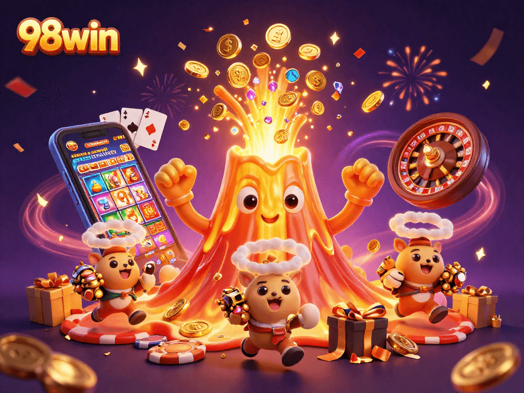 Experience the excitement of winning at 98win with our thrilling 3D casino adventure filled with treasures.