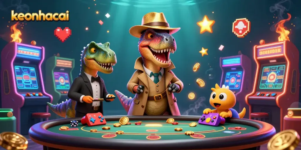 Experience thrilling keonhacai moments with animated casino characters in dynamic gameplay