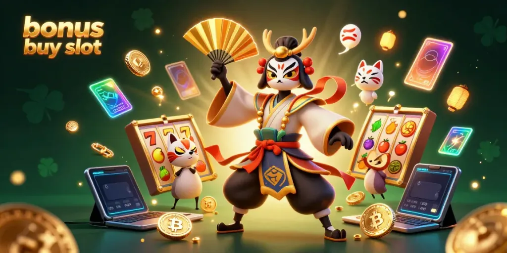 Experience thrilling action in a bonus buy slot filled with vibrant characters and casino elements.
