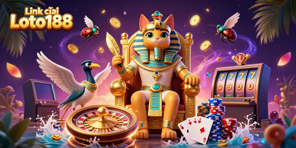 Experience the thrill of winning with Link vào Loto188 in an immersive casino scene.