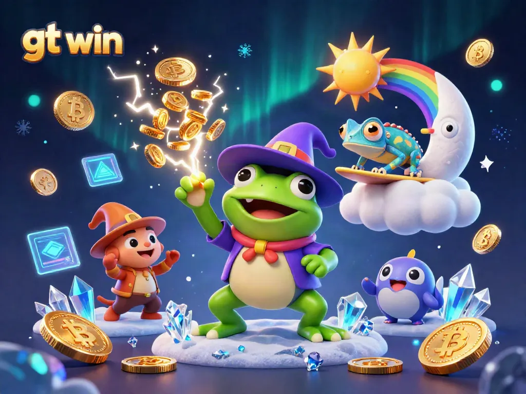 Engage in big wins at gt win casino, where golden coins and digital effects create an exciting gaming atmosphere.