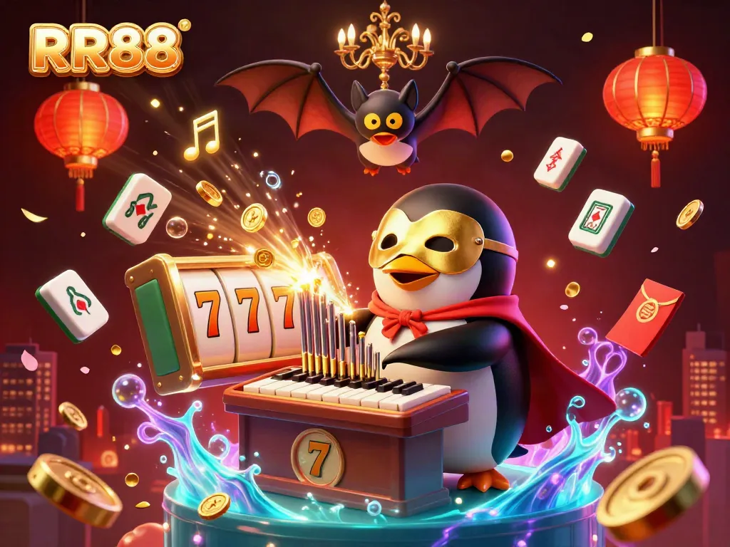 Engage in thrilling gaming fun at RR88, showcasing the colorful slot experience with vibrant symbols and elements.