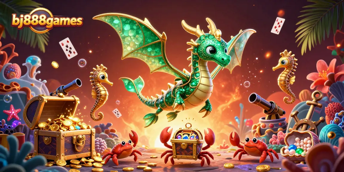Experience thrilling gameplay at bj888games with vibrant underwater treasures and casino elements.