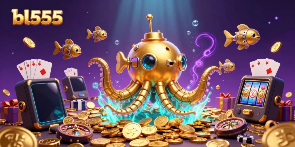 Join the thrilling world of bl555's online gaming, filled with golden treasures and slot game excitement.