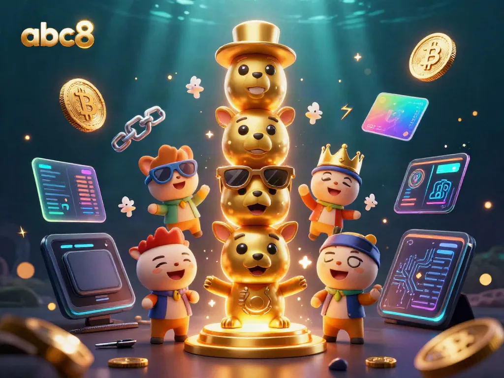Experience the dynamic world of gambling at abc8 with vibrant casino-themed 3D illustration full of engaging elements.