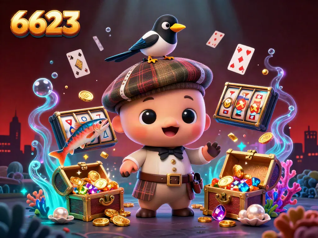 Experience thrilling gaming adventures with 6623 featuring cartoon Nessie and slot games