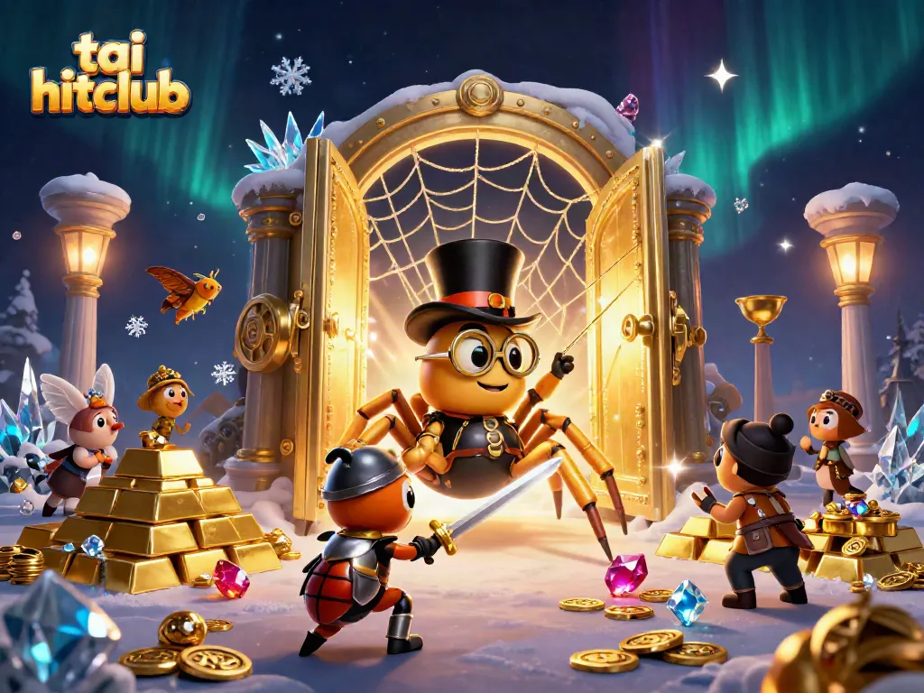 Experience the excitement of tai hitclub with a thrilling casino scene featuring vibrant characters and treasures.