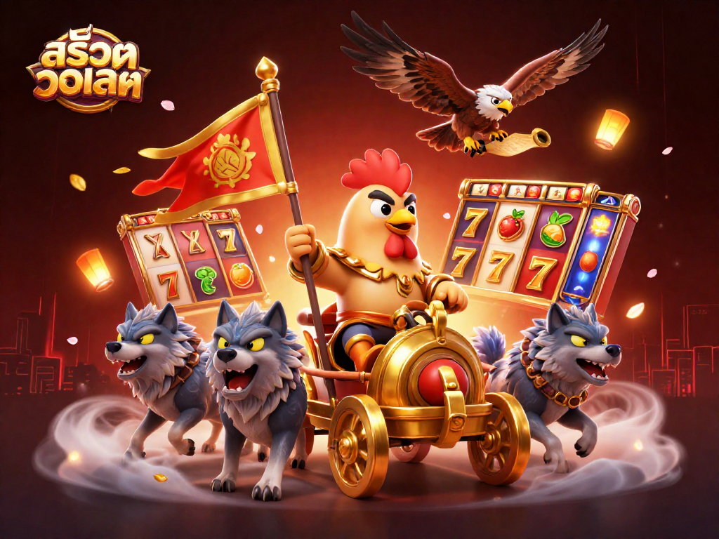 Experience the excitement of สล็อตวอเลท with dynamic slot reels, vibrant characters, and immersive casino atmosphere.