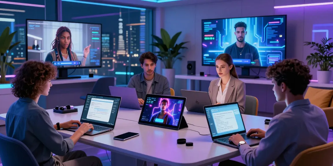 Engaged users interacting with NSFW character AI in a modern digital workspace.