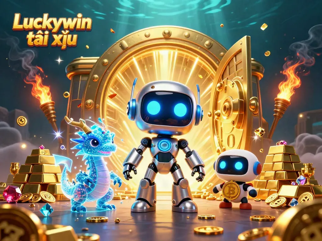 Engage with Luckywin tài xỉu in this vibrant 3D casino illustration highlighting exciting gaming action.