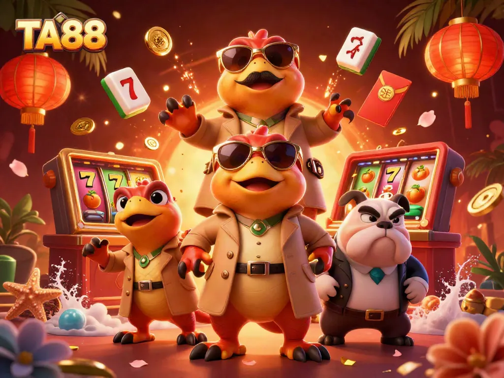 Experience thrilling gameplay at TA88 with raptors in a trench coat trying to enter an exclusive casino.
