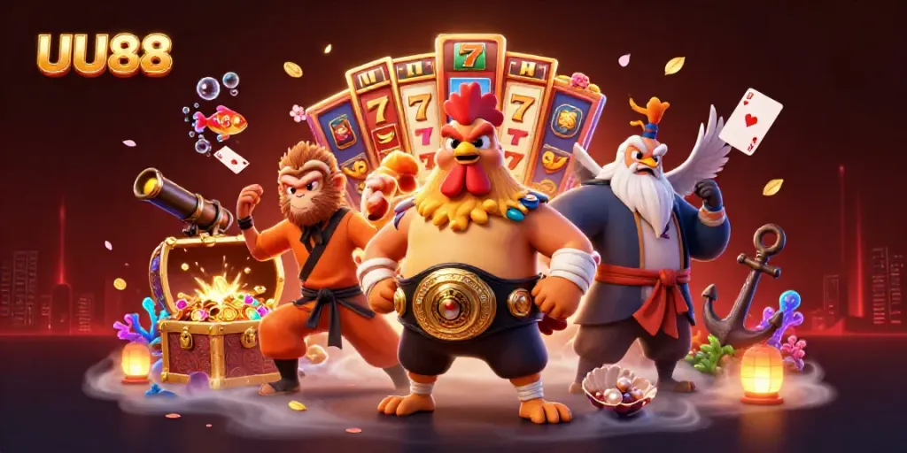 Experience thrilling gameplay at UU88 with exciting slot reels and creatures of fortune